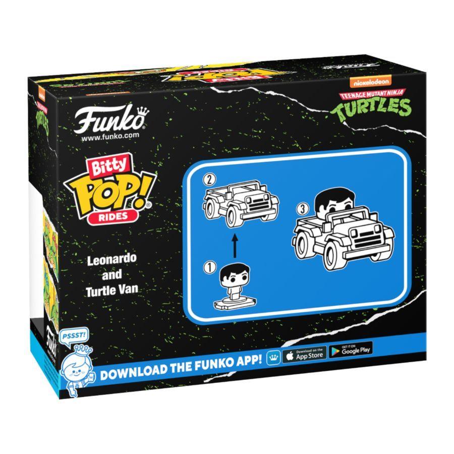 Teenage Mutant Ninja Turtles – Leonardo with Teenage Mutant Ninja Turtles Van (Bitty Pop! Ride)