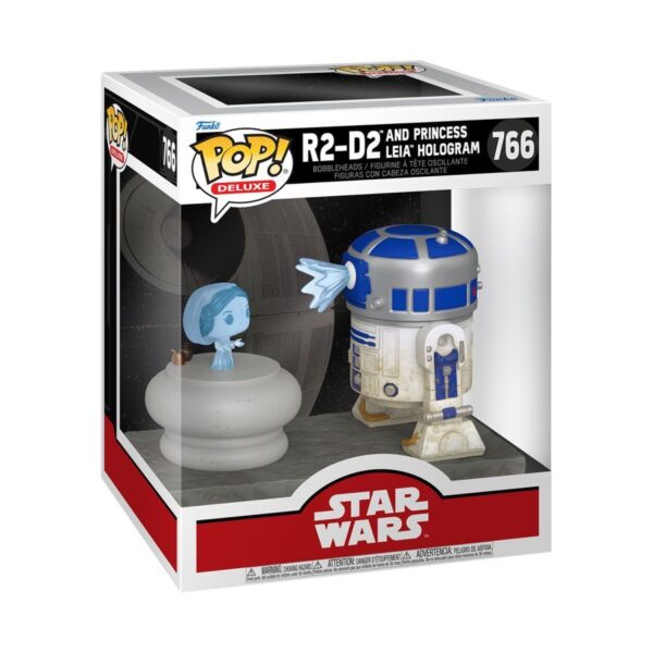 Star Wars - R2D2 With Leia Hologram Deluxe (Pop! Vinyl)