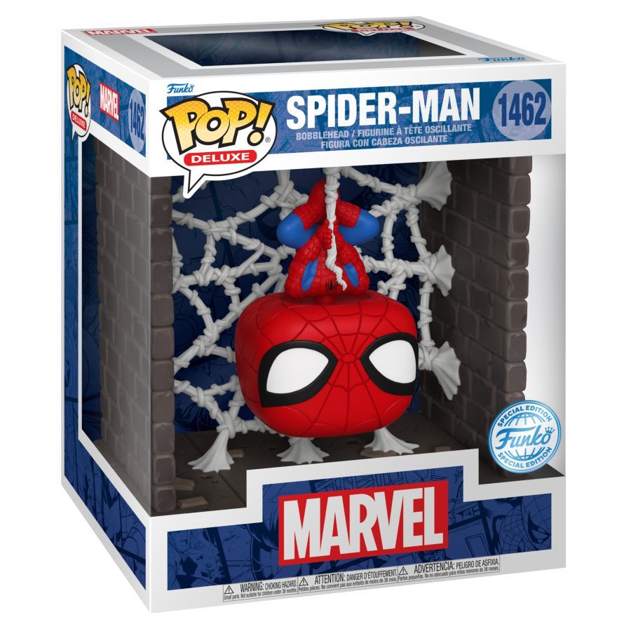 Marvel Comics - Spider-Man In Webs Deluxe (Pop! Vinyl)