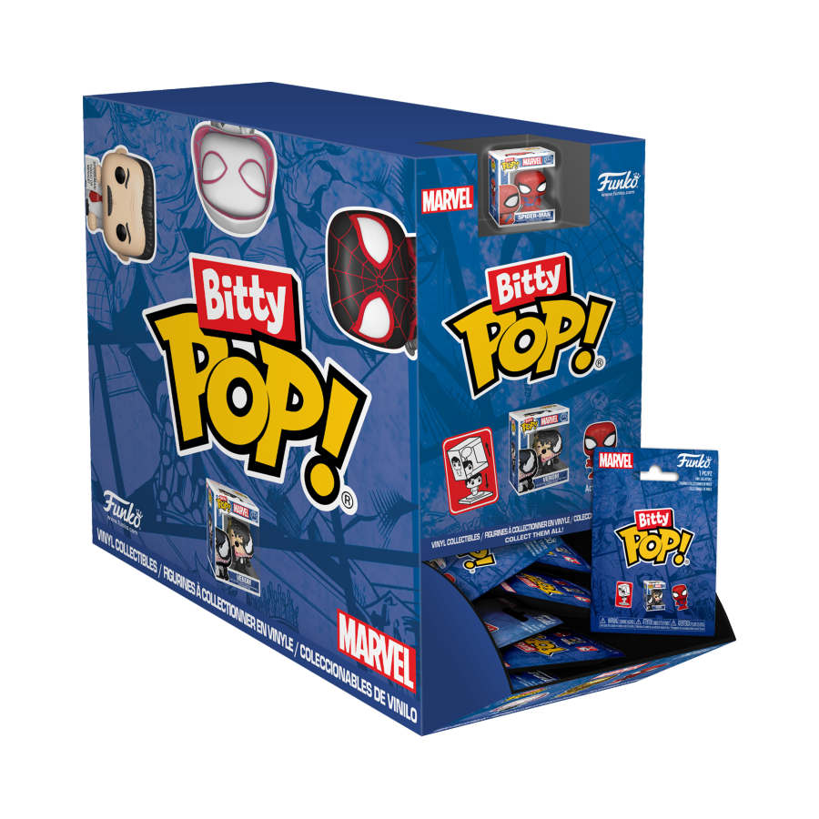 Spider-Man - Bitty Pop! Blind Bag Assortment Display Of 32 (Pop! Vinyl)