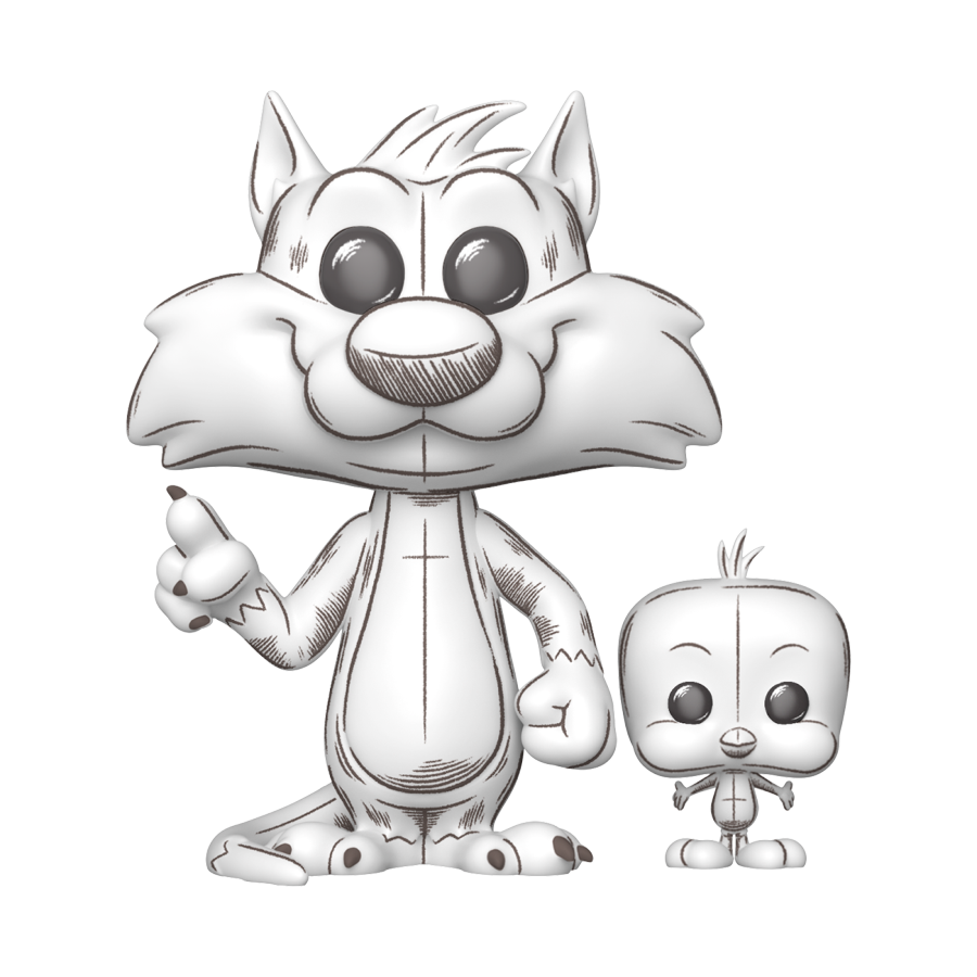 Looney Tunes: Sketched - Sylvester And Tweety (Pop! Vinyl)