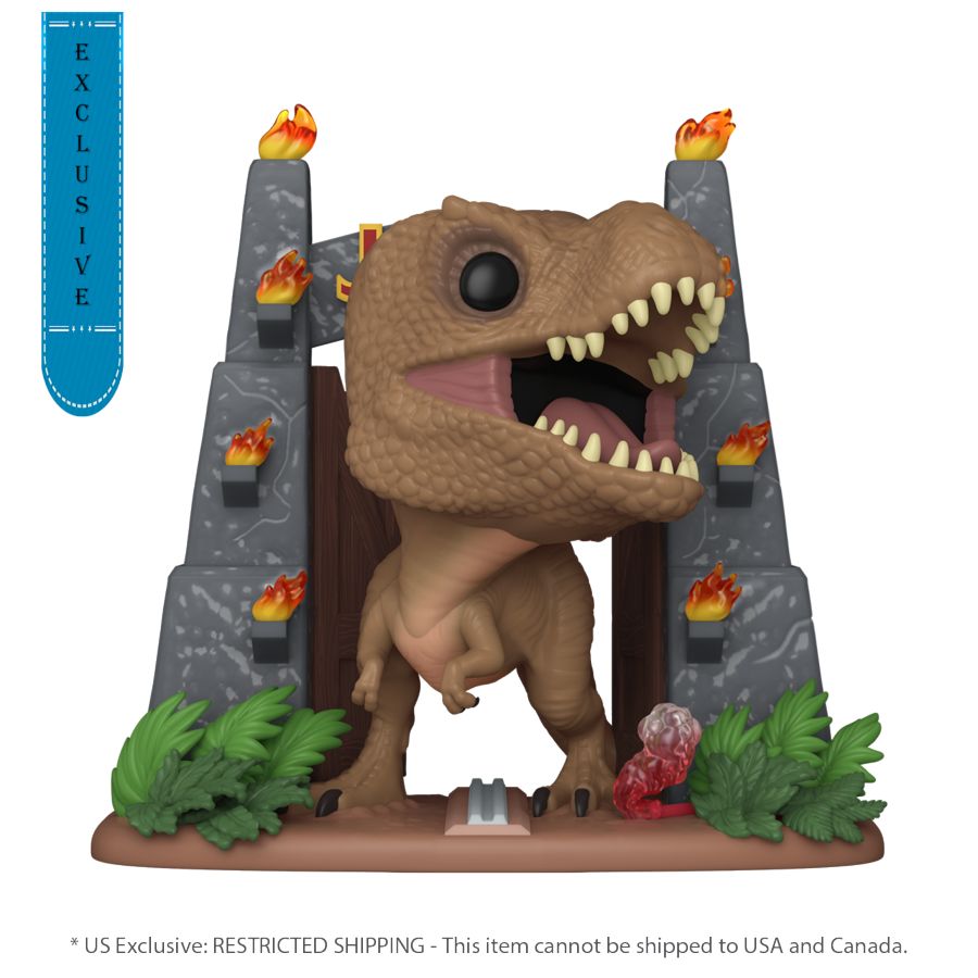 Jurassic Park - Tyrannosaurus Rex With Gates Deluxe (Pop! Vinyl)