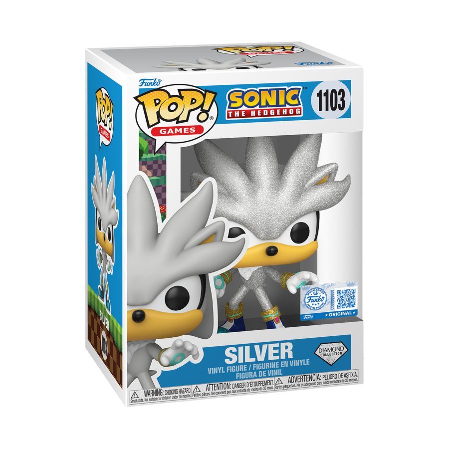 Sonic The Hedgehog – Silver Diamond Glitter (Pop! Vinyl)