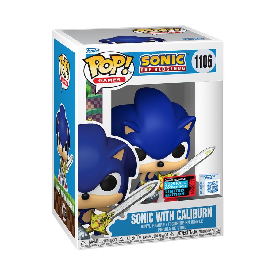 Sonic – Sonic with Caliburn Pop! Vinyl 2025 NYCC Exclusive