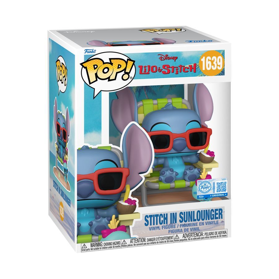 Lilo & Stitch – Stitch in Sunlounger  (Pop! Premium)