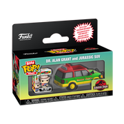 Jurassic Park - Alan Grant With Jurassic SUV Bitty (Pop! Ride)