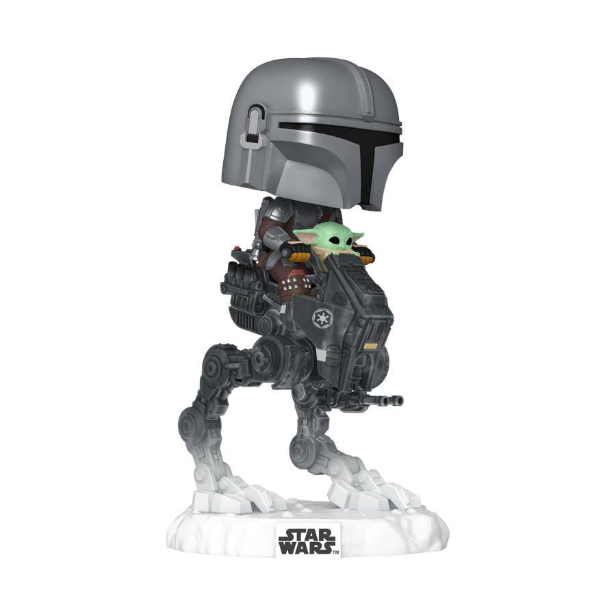 The Mandalorian & Grogu (2026) – The Mandalorian with Grogu in Imperial Remnant AT-RT (Pop! Ride)