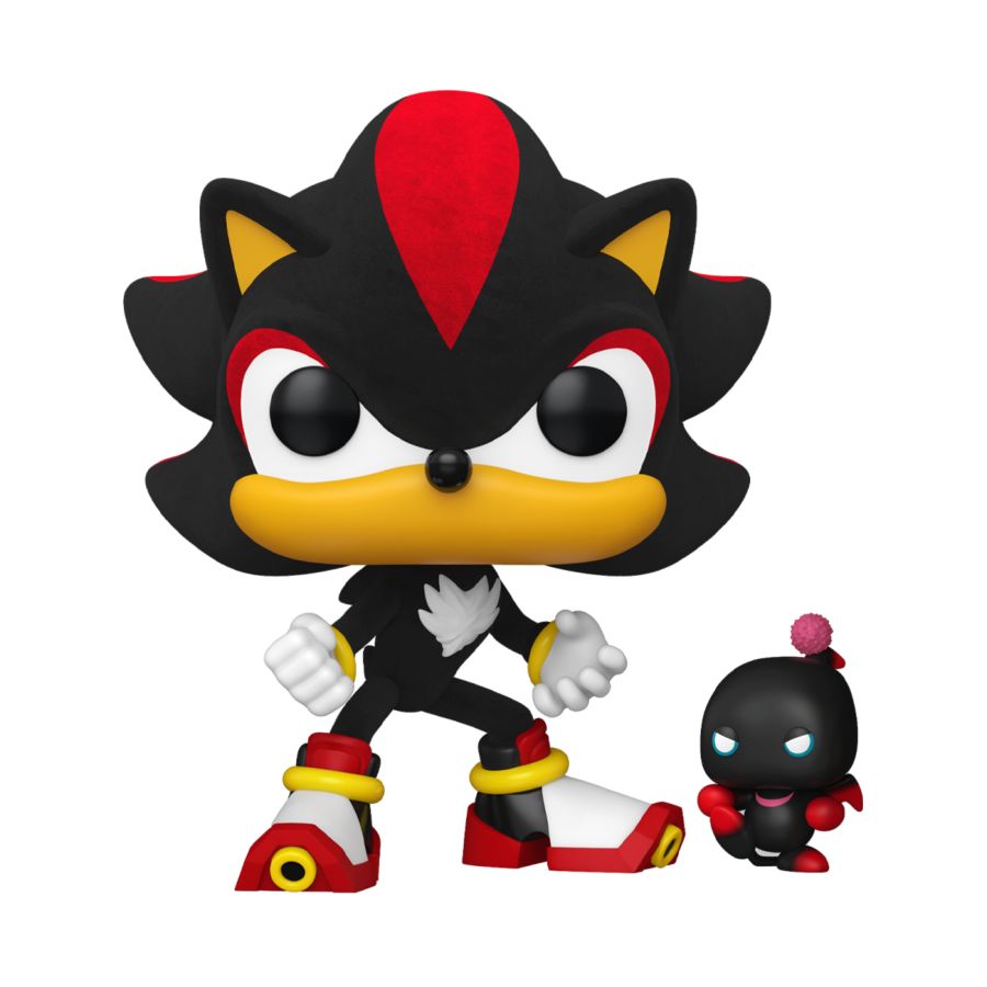 Sonic the Hedgehog – Shadow with Dark Chao Flocked (Pop! Vinyl)