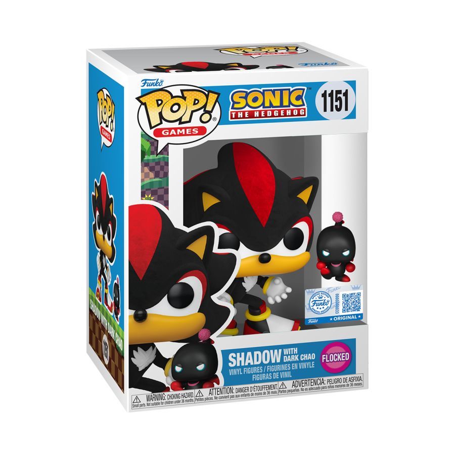 Sonic the Hedgehog – Shadow with Dark Chao Flocked (Pop! Vinyl)