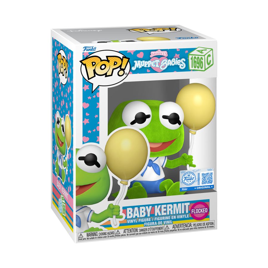 Muppets - Baby Kermit Flocked (Pop! Vinyl)