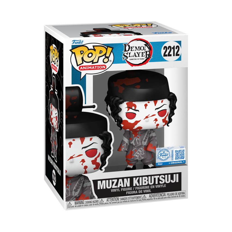 Demon Slayer - Muzan Black And White Battle Damaged (Pop! Vinyl)