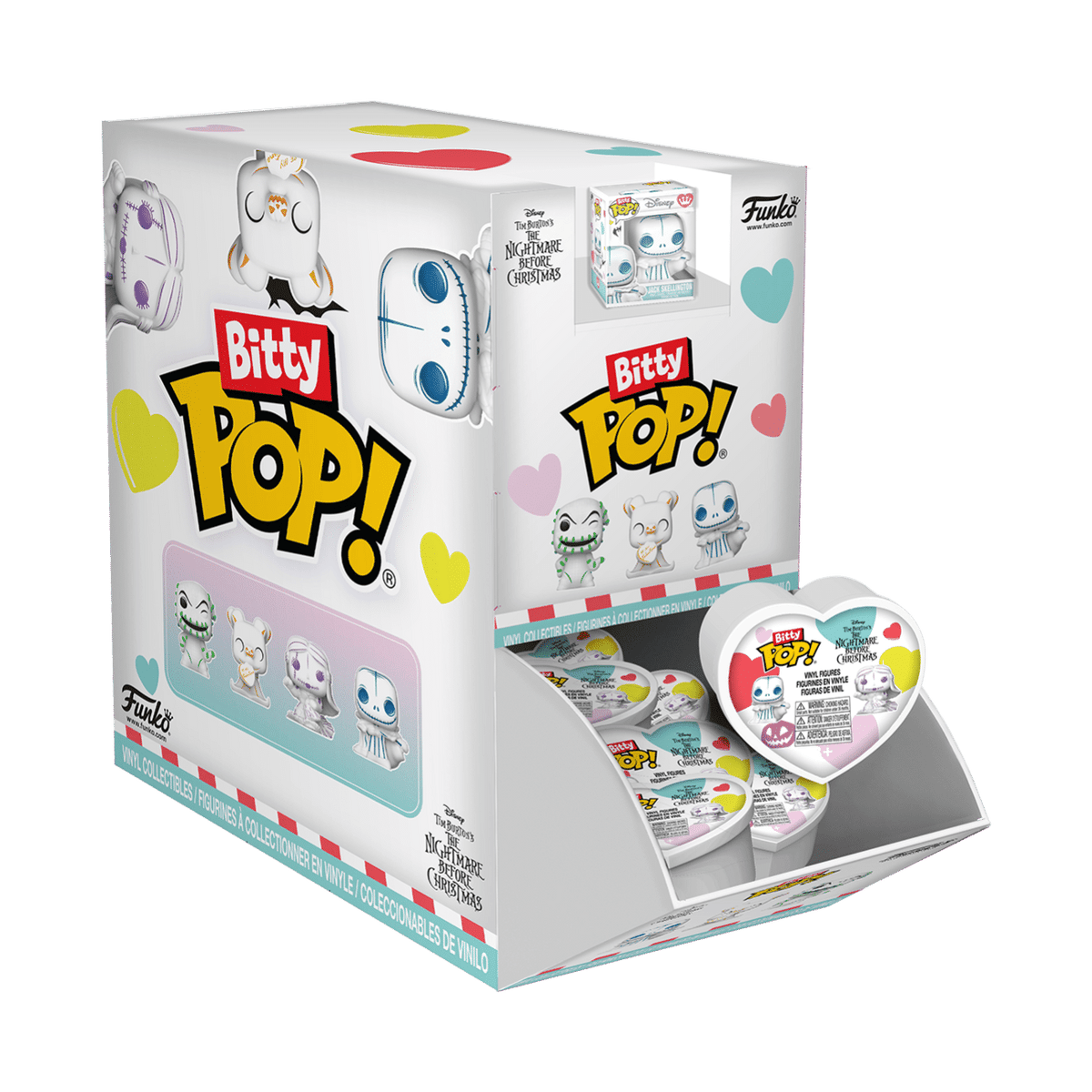 The Nightmare Before Christmas - Blind Heart Shaped Capsule Bitty Pop! Assortment (Display of 24