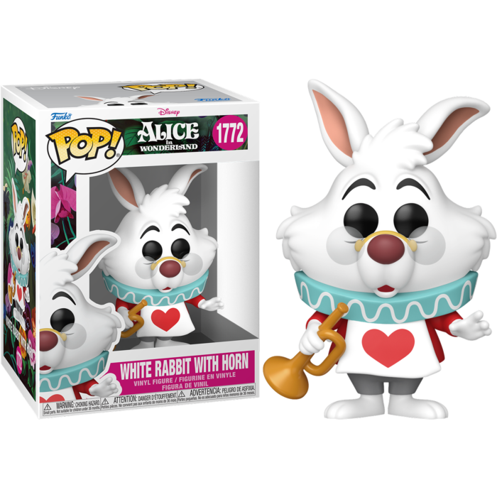 Alice in Wonderland – White Rabbit with Horn (Pop Vinyl)