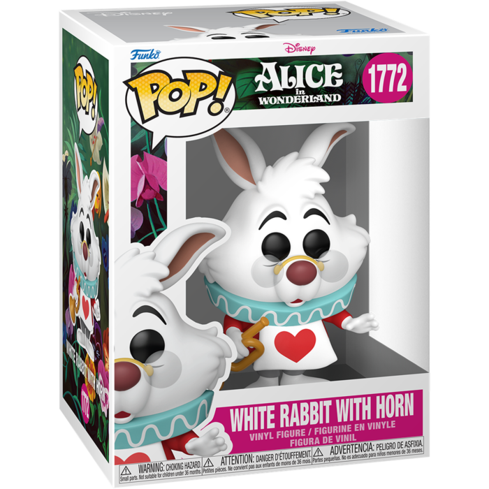 Alice in Wonderland – White Rabbit with Horn (Pop Vinyl)