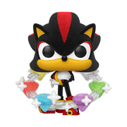 Sonic The Hedgehog - Shadow With Emeralds Flocked (Pop! Vinyl)