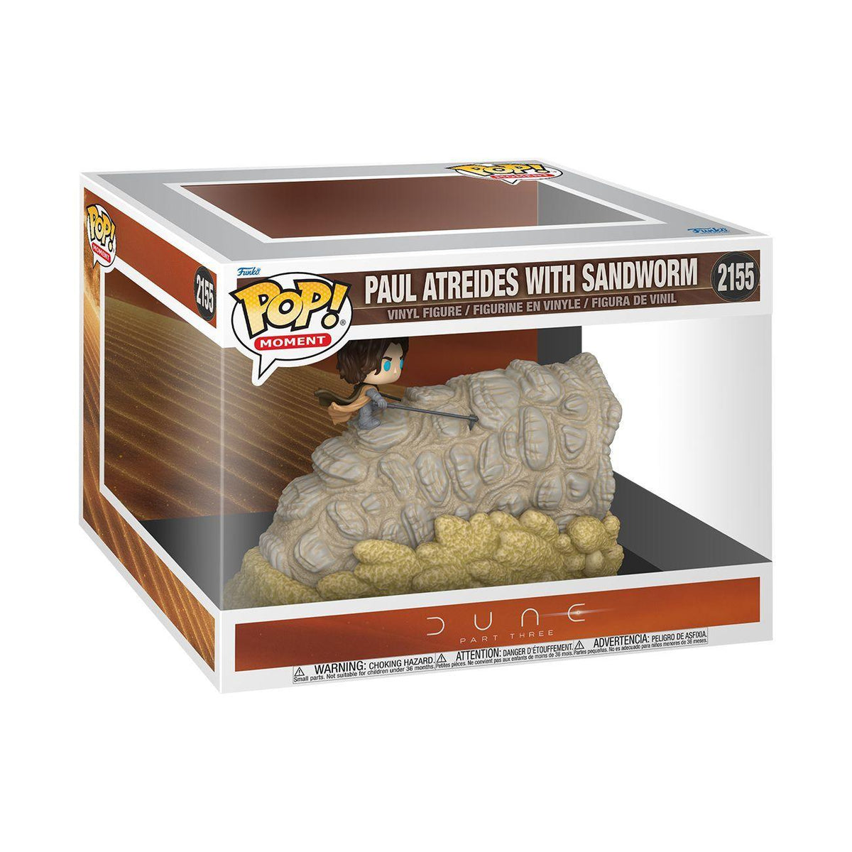 Dune 3 - Paul Atreides with Sandworm (Pop! Moment)