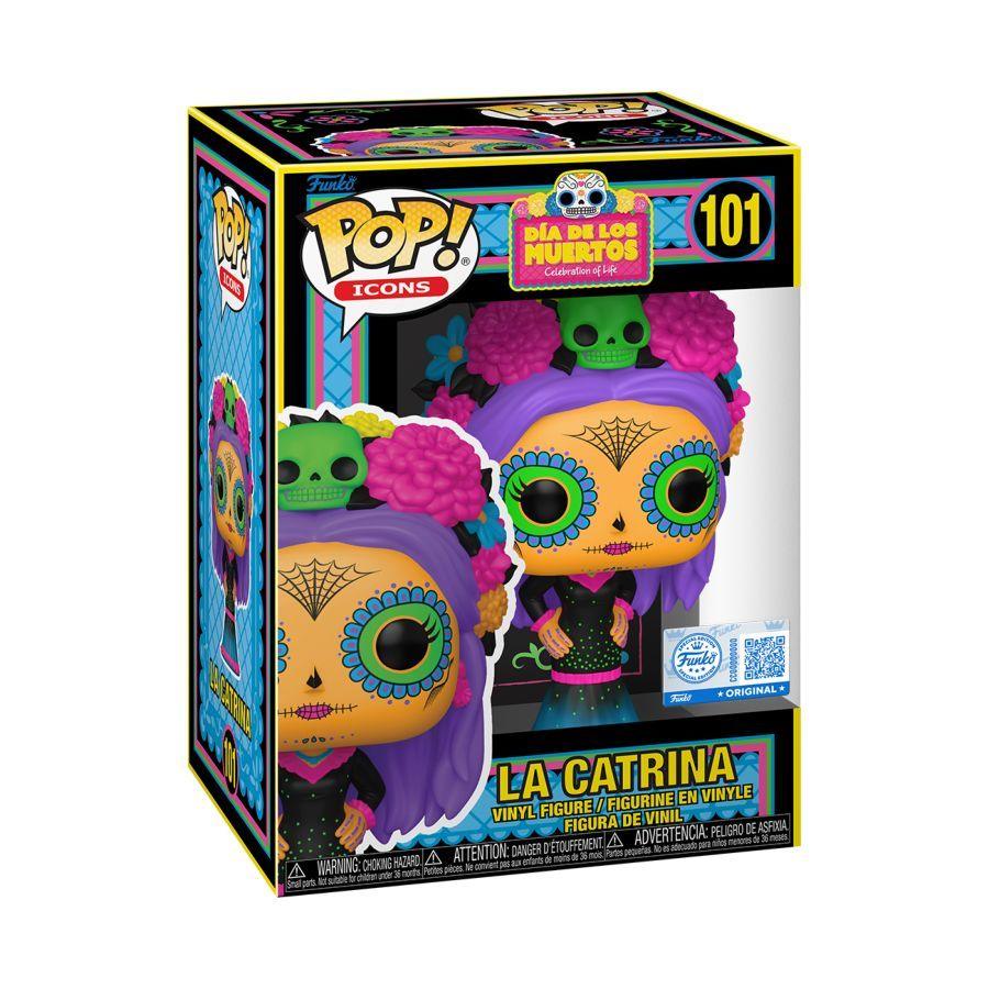 Dia de Los Muertos - La Catrina (Azul) Exclusive Blacklight (Pop! Vinyl)