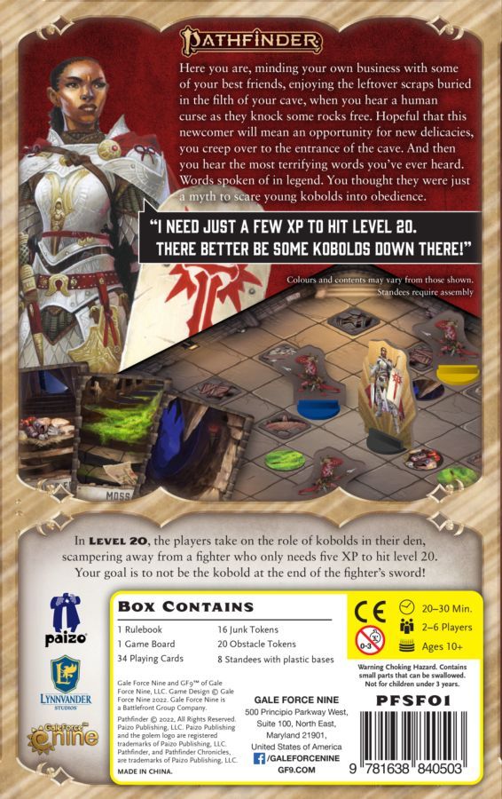 Pathfinder – Level 20 Board Game