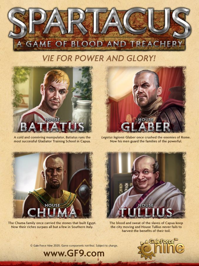 Spartacus – A Game of Blood & Treachery Board Game