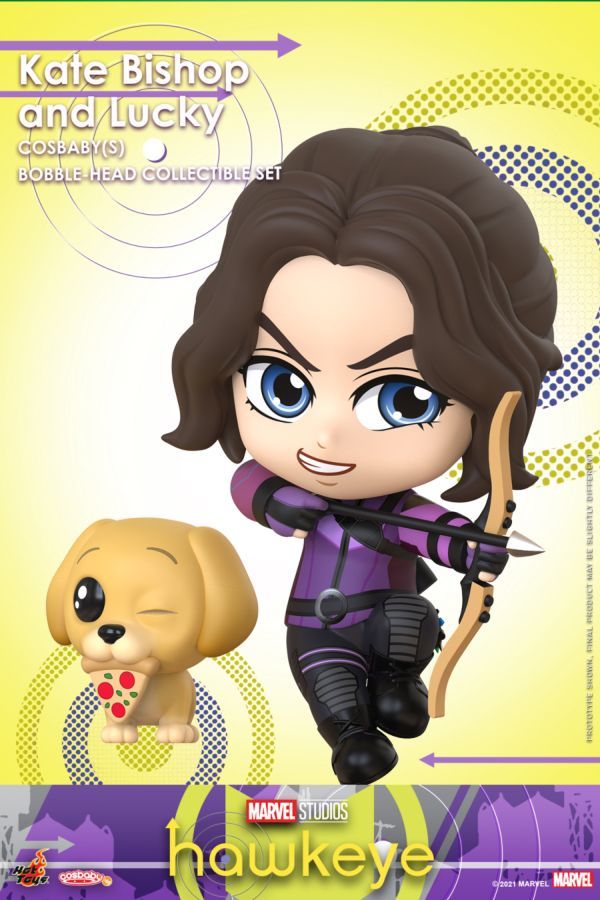 Hawkeye - Kate Bishop And Lucky (Cosbaby Figure)