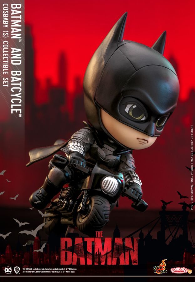 The Batman – Batman and Batcycle (Cosbaby Set)