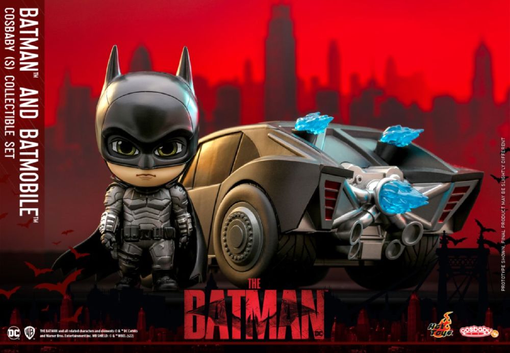 The Batman – Batman and Batmobile (Cosbaby Set)
