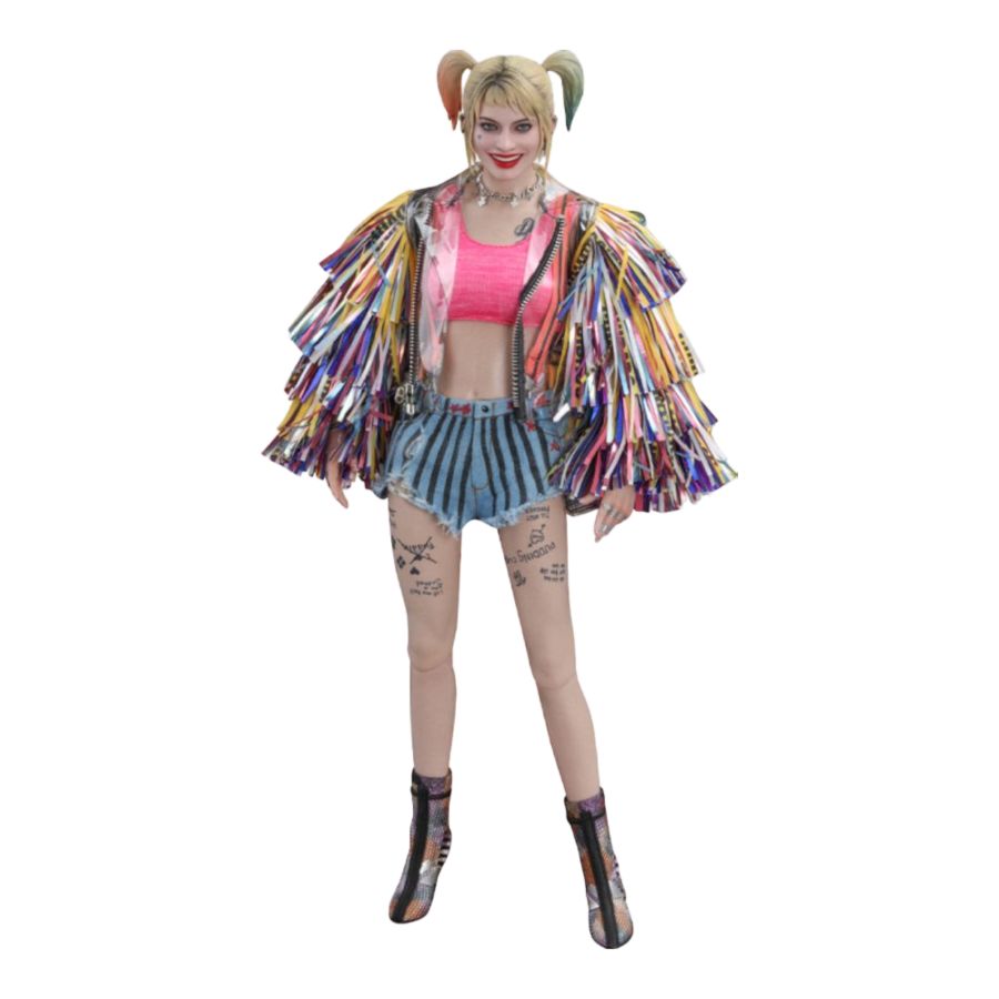 Birds of Prey - Harley Quinn Caution Tape Jacket 1:6 Scale Collectable Action Figure