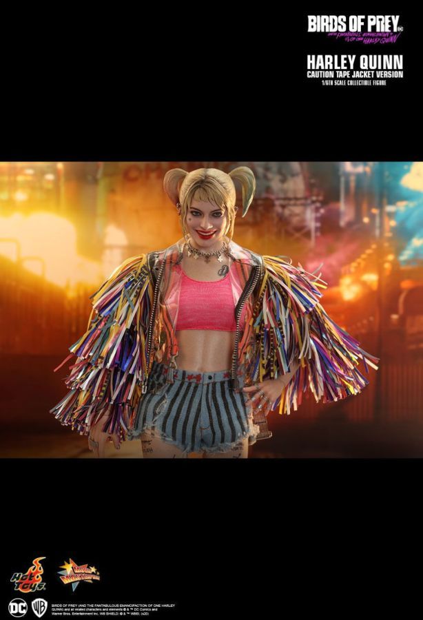 Birds of Prey - Harley Quinn Caution Tape Jacket 1:6 Scale Collectable Action Figure