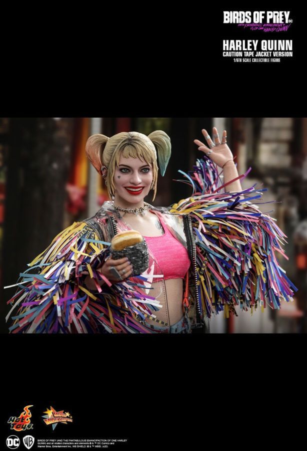 Birds of Prey - Harley Quinn Caution Tape Jacket 1:6 Scale Collectable Action Figure