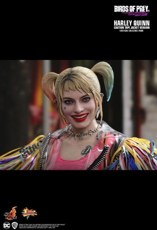 Birds of Prey - Harley Quinn Caution Tape Jacket 1:6 Scale Collectable Action Figure