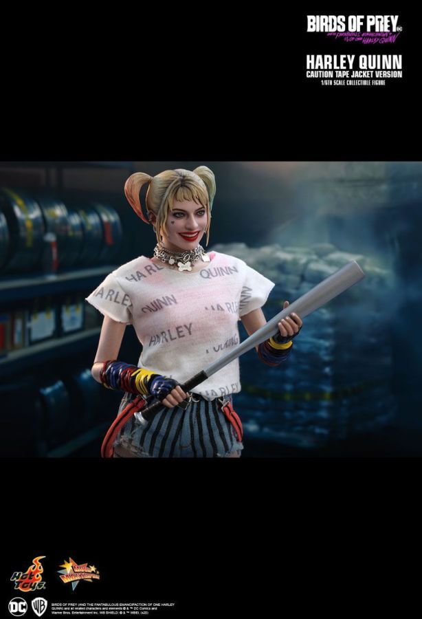 Birds of Prey - Harley Quinn Caution Tape Jacket 1:6 Scale Collectable Action Figure
