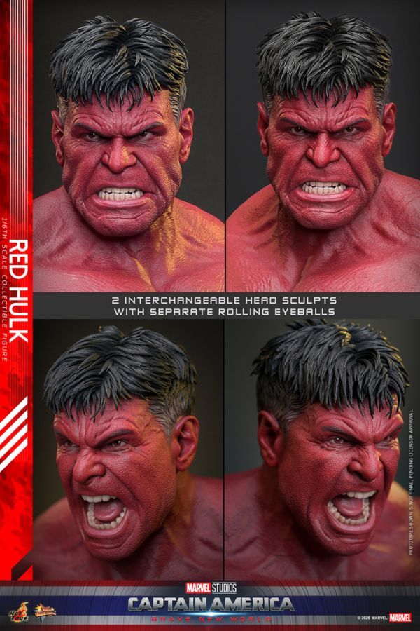 Captain America: Brave New World - Red Hulk 1:6 Scale Collectable (Action Figure)