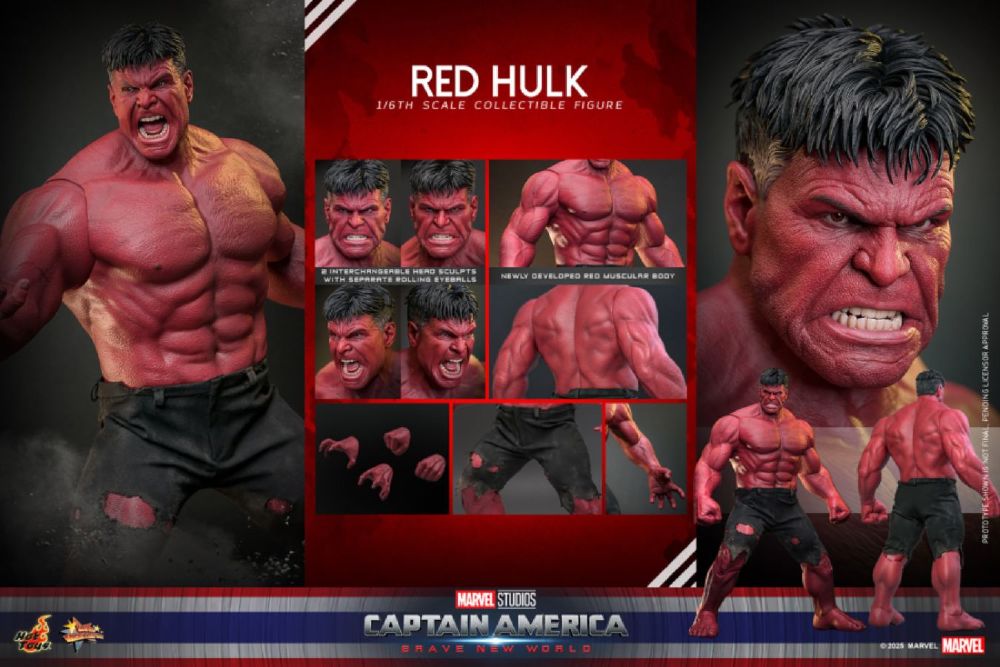 Captain America: Brave New World - Red Hulk 1:6 Scale Collectable (Action Figure)