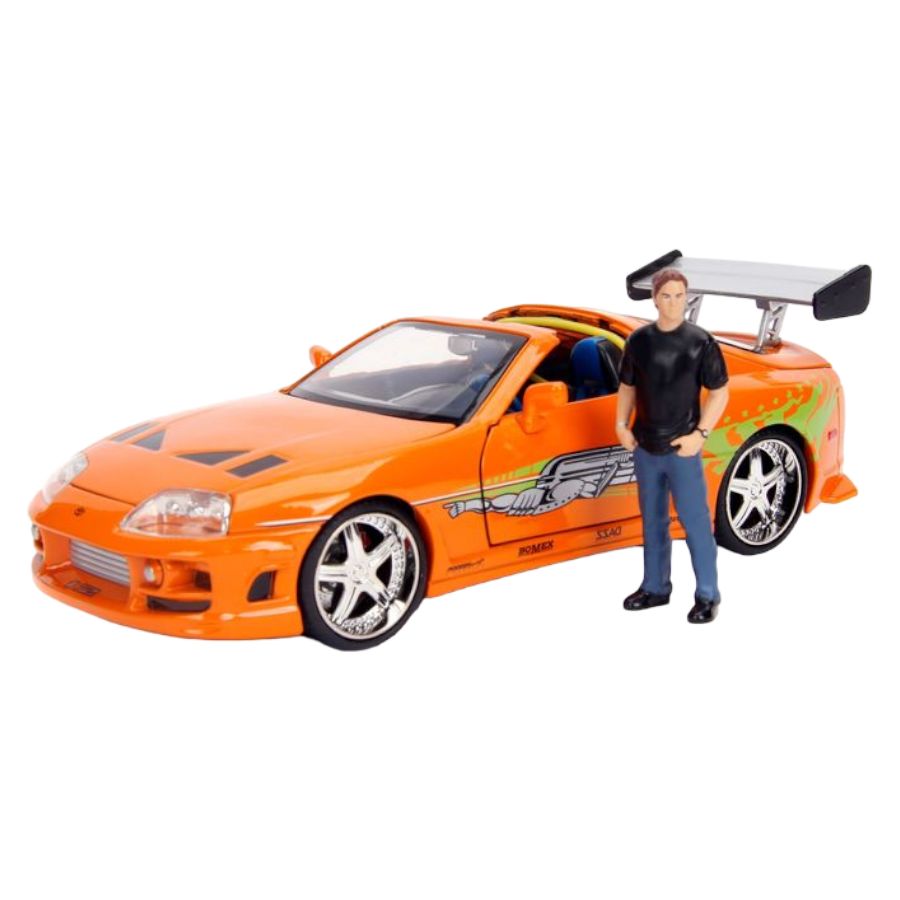 Fast And Furious - 1995 Toyota Supra 1:24 with Brian Hollywood Ride (Model Car)