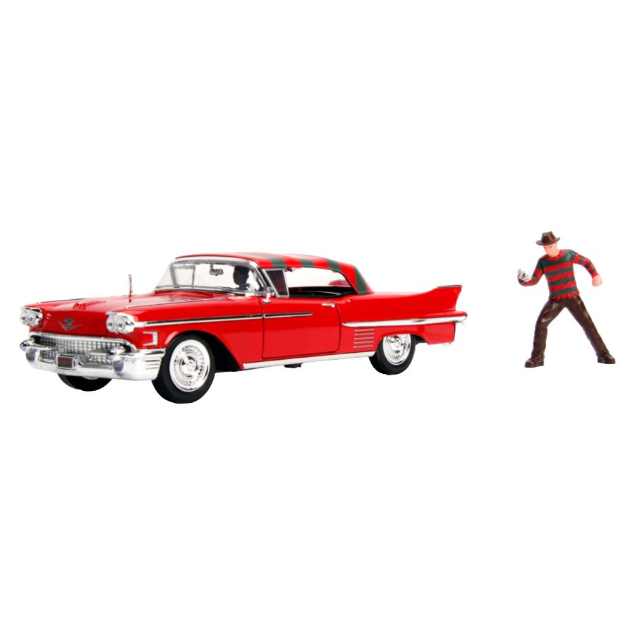 A Nightmare on Elm Street - 1958 Cadillac Series 62 1:24 with Figure Hollywood Ride