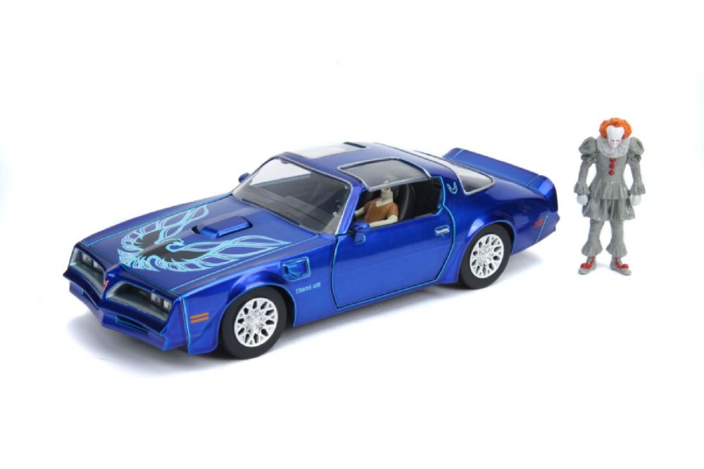 It (2017) - 1977 Pontiac Firebird 1:24 with Pennywise Figure Hollywood Ride