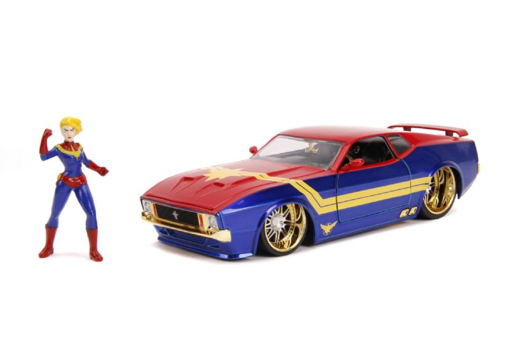 Marvel Comics - Captain Marvel 1973 Ford Mustang Mach 1 1:24 Scale Hollywood Ride