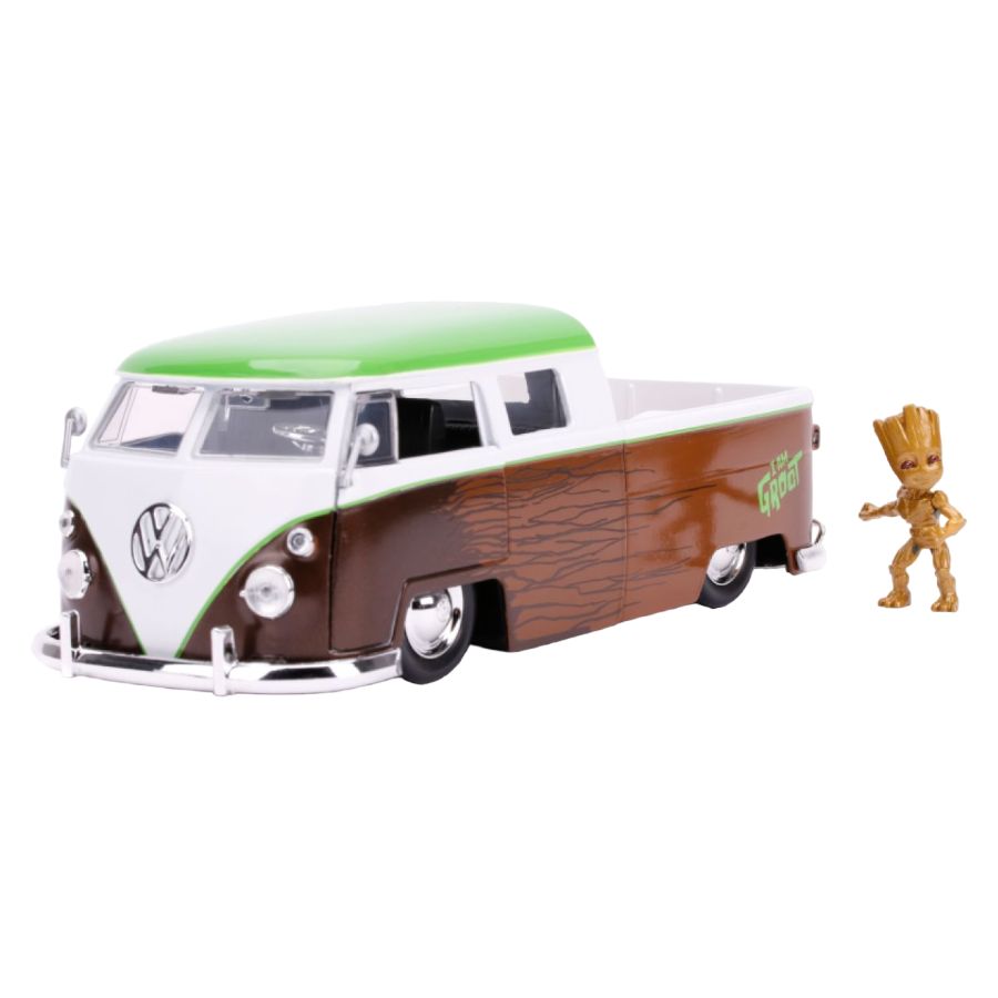 Marvel Comics - 1963 Volkswagen Bus with Groot 1:24 Scale Hollywood Ride