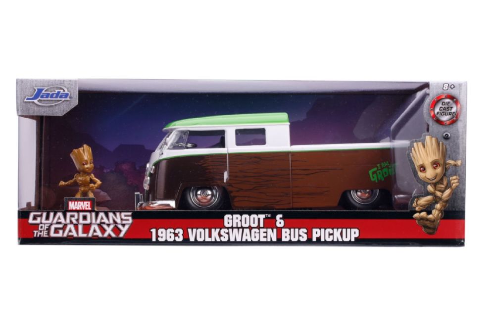 Marvel Comics - 1963 Volkswagen Bus with Groot 1:24 Scale Hollywood Ride