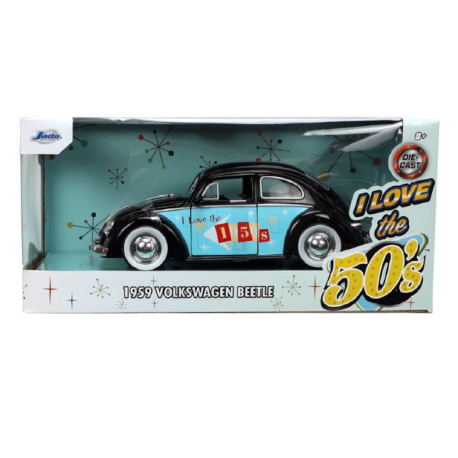 I Love The - 50’s 1959 Volkswagen Beetle 1:24 Scale