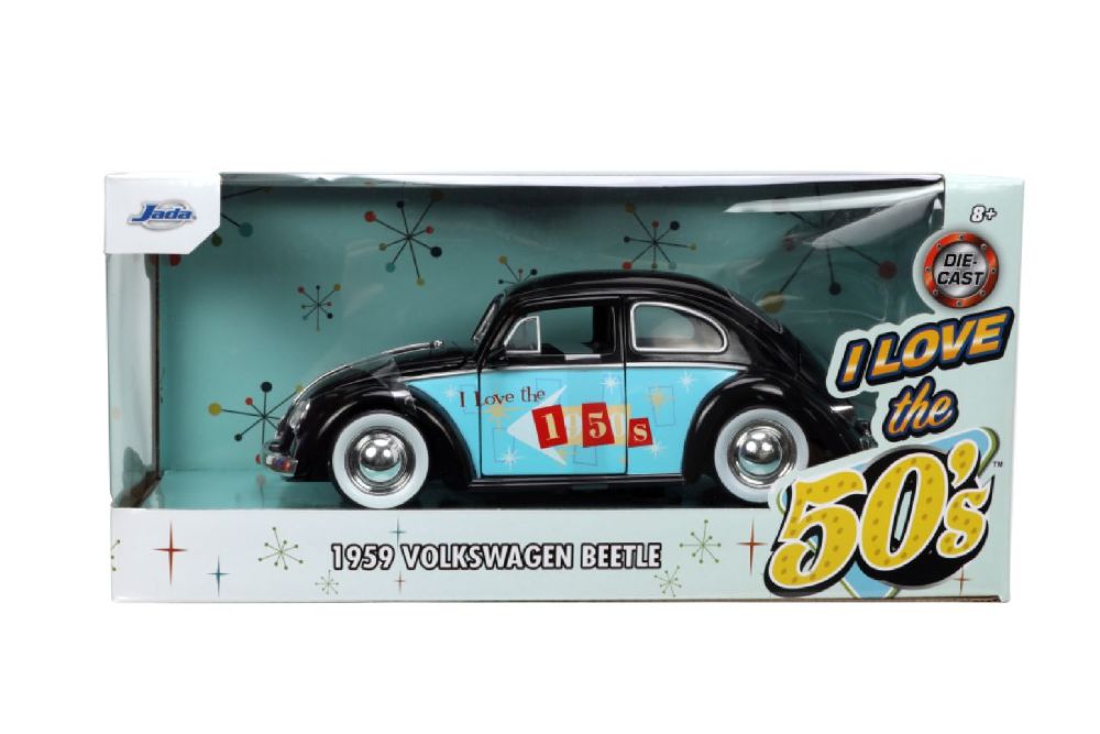 I Love The - 50’s 1959 Volkswagen Beetle 1:24 Scale