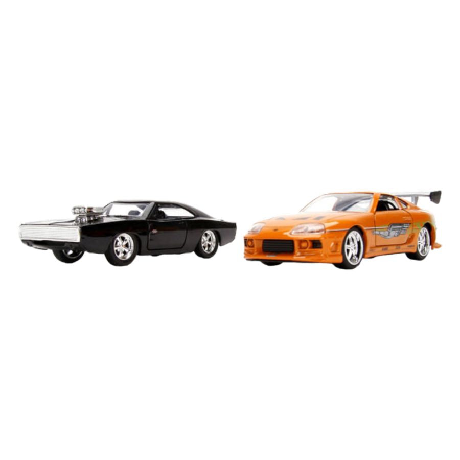 Fast And Furious - Don's Charger And Brian's Supra 1:32 Scale Diecast Hollywood Ride Twin Pack (Model Cars)