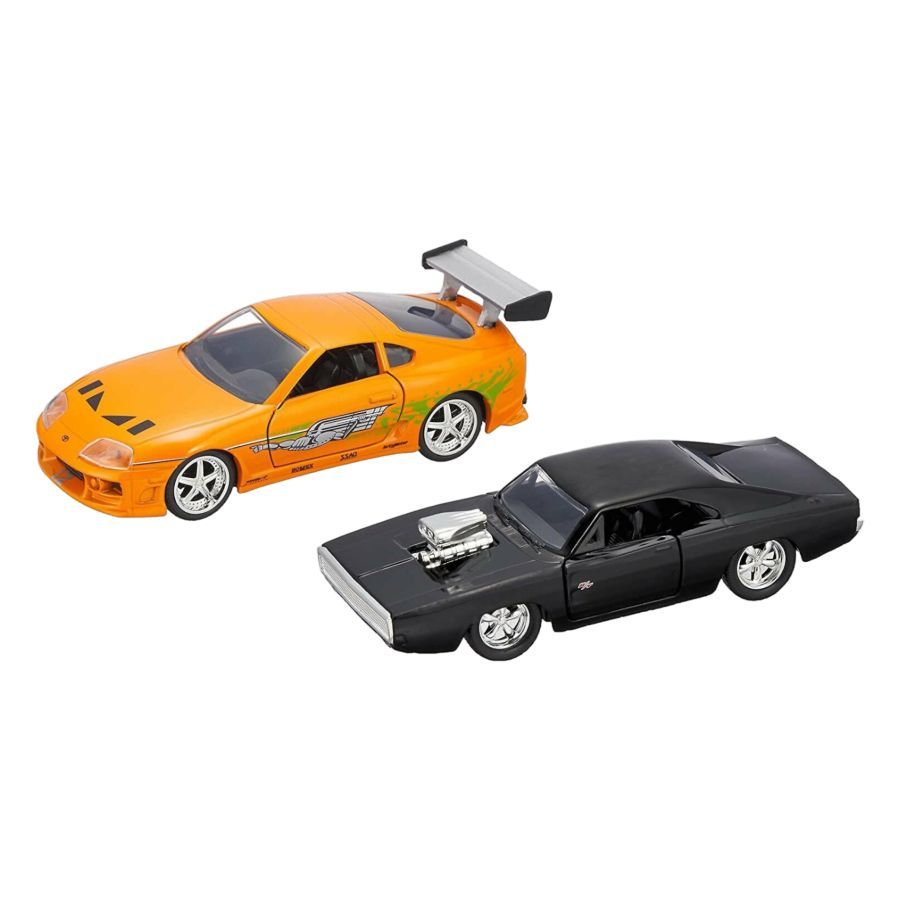 Fast And Furious - Don's Charger And Brian's Supra 1:32 Scale Diecast Hollywood Ride Twin Pack (Model Cars)