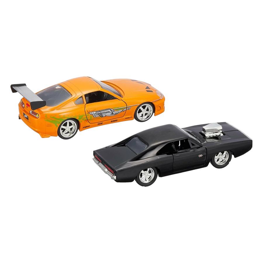Fast And Furious - Don's Charger And Brian's Supra 1:32 Scale Diecast Hollywood Ride Twin Pack (Model Cars)