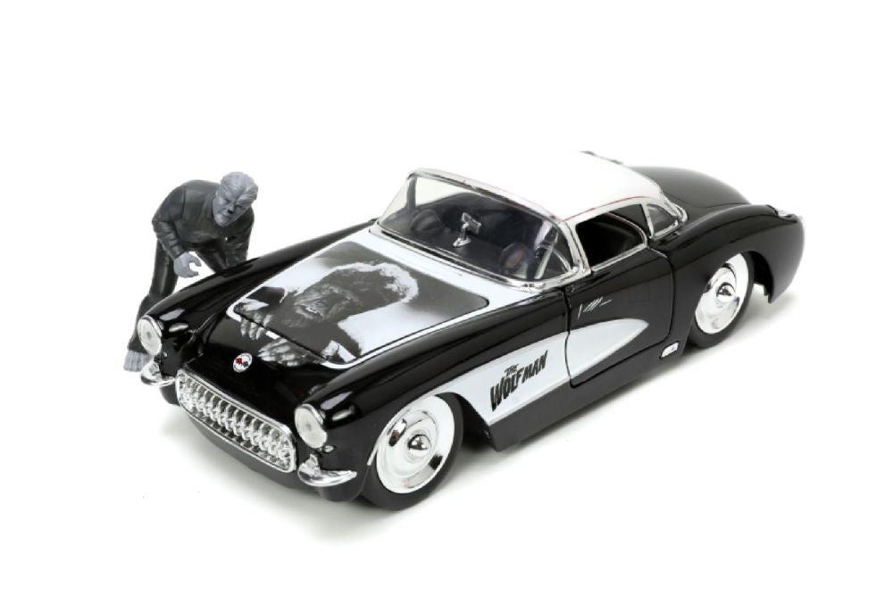 Universal Monsters - Wolfman with Vehicle 1:24 Scale