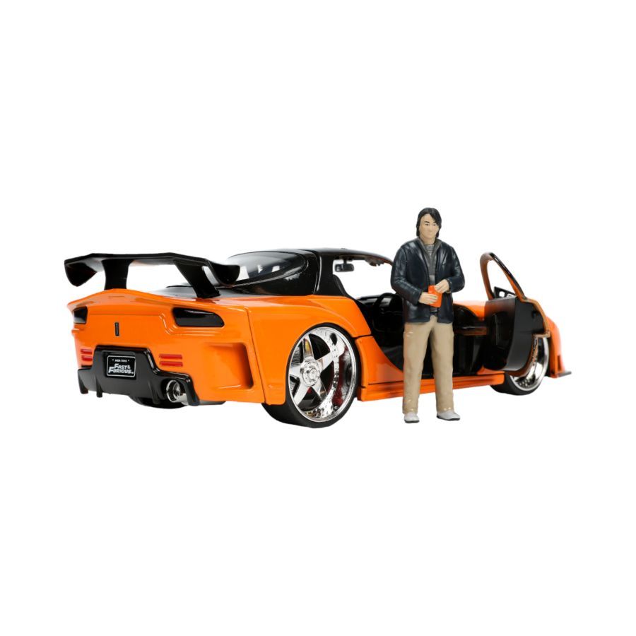 Fast And Furious - 1997 Mazda RX7 With Han 1:24 Scale Hollywood Ride (Model Car)