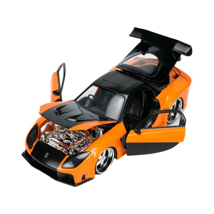 Fast And Furious - 1997 Mazda RX7 With Han 1:24 Scale Hollywood Ride (Model Car)