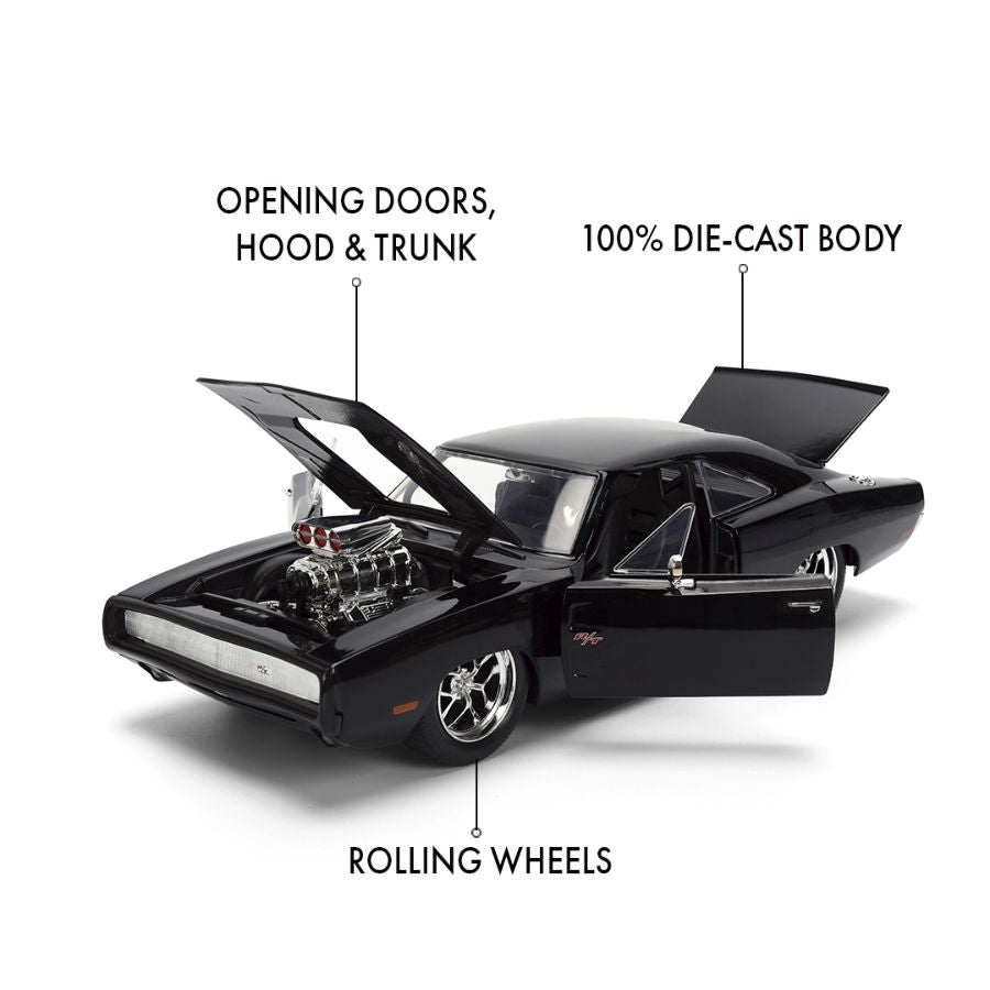 Fast And Furious - 1970 Dodge Charger Street 1:24 Scale Hollywood Ride V2 (Model Car)