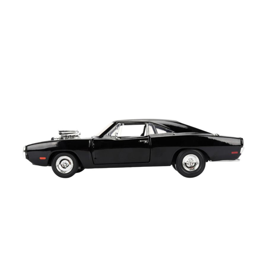 Fast And Furious 9: The Fast Saga - 1970 Dodge Charger Black 1:24 Scale Hollywood Ride V2 (Model Car)