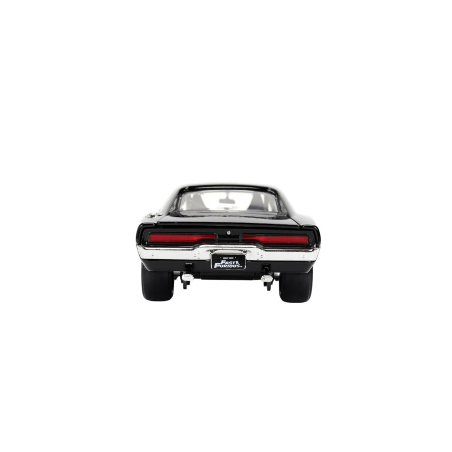 Fast And Furious 9: The Fast Saga - 1970 Dodge Charger Black 1:24 Scale Hollywood Ride V2 (Model Car)